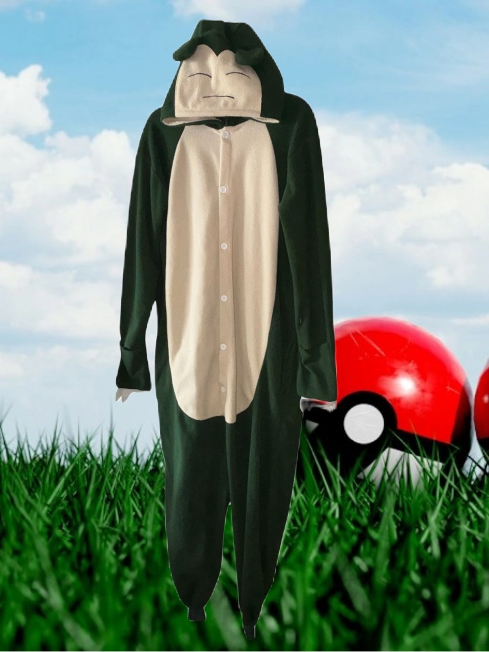 Pokemon Snorlax Adult Union Suit Pajama Costume